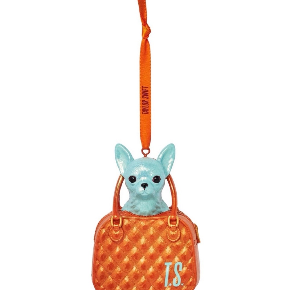 Taylor Swift Orange and Blue Holiday Ornament
